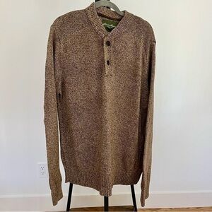 Vintage men's Eddie Bauer Thick Knit Brown Sweater